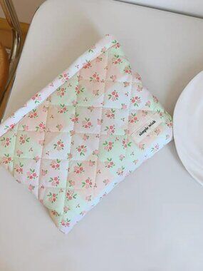 NEW Fashion Floral Makeup Bags Quilted Style Aesthetic Cute Cosmetic Makeup Bag